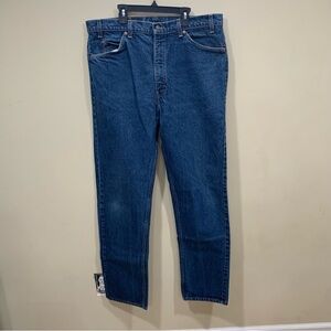 Levi’s Men VTG 505 38X34 orange tag regular fit straight leg denim blue jeans